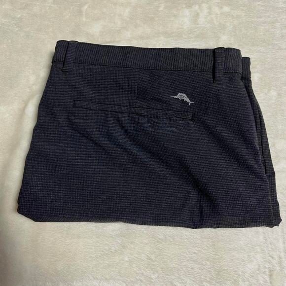 Tommy Bahama Performance Chino Shorts Men's 38 Charcoal Tech Ripstop Stretch - Picture 10 of 10